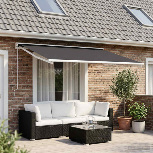 Telo di ricambio per tenda da sole Antracite 600 × 350 cm | homemem39