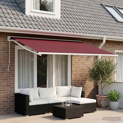 Telo di ricambio per tenda da sole Rosso Borgogna 300 x 200 cm | homemem39