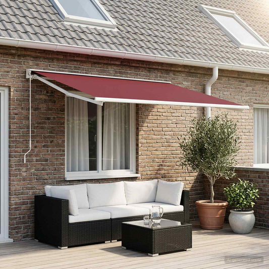 Telo di ricambio per tenda da sole Rosso Borgogna 500 × 300 cm | homemem39