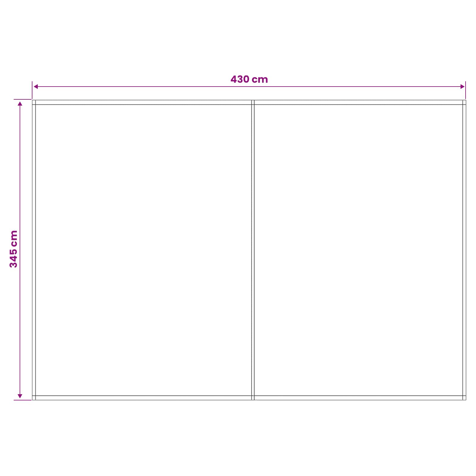 Telo di ricambio per tenda da sole Rosso Borgogna 450 × 350 cm | homemem39