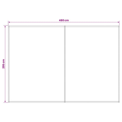 Telo di ricambio per tenda da sole Rosso Borgogna 500 × 300 cm | homemem39