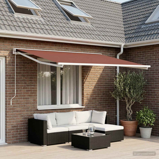 Telo di ricambio per tenda da sole Marrone 250 x 200 cm | homemem39