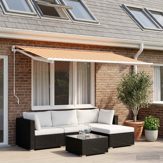 Telo di ricambio per tenda da sole Multicolore 350 x 200 cm | homemem39
