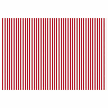 Telo di ricambio per tenda da sole Rosso e Bianco 450 × 300 cm | homemem39