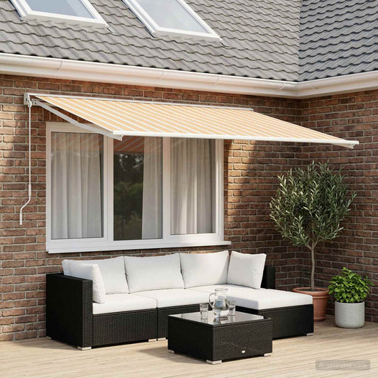 Telo di ricambio per tenda da sole Blu e Arancione 400 × 300 cm | homemem39