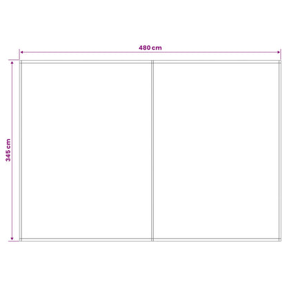 Telo di ricambio per tenda da sole Verde e Bianco 500 × 350 cm | homemem39