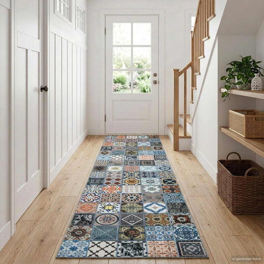 Runner Tappeto ORIZ 1150 gsm Blu | homemem39
