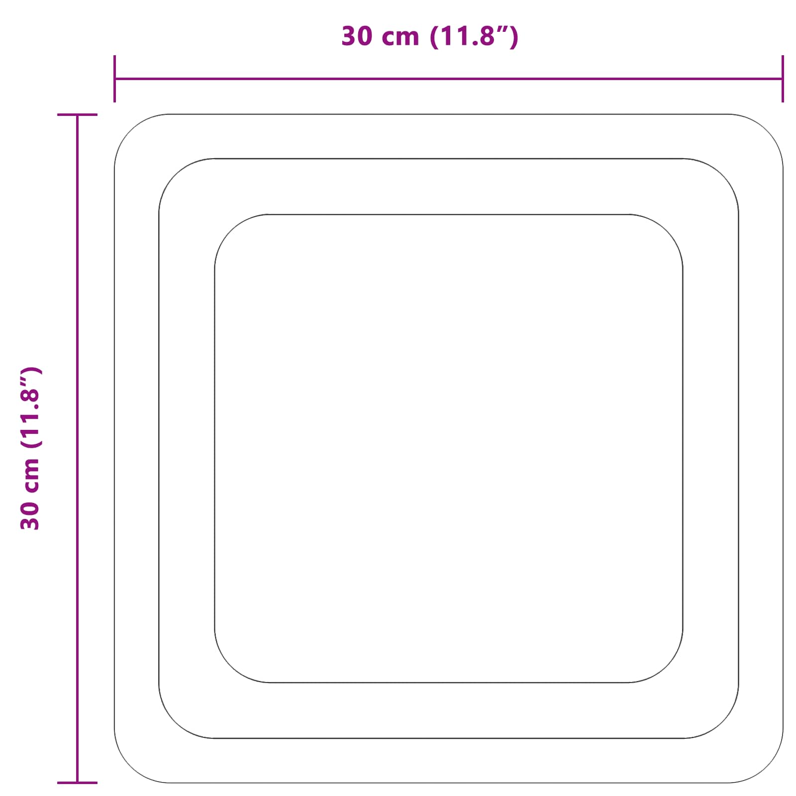 Specchio da bagno LED Trasparente 30 x 30 cm vetro temperato | homemem39