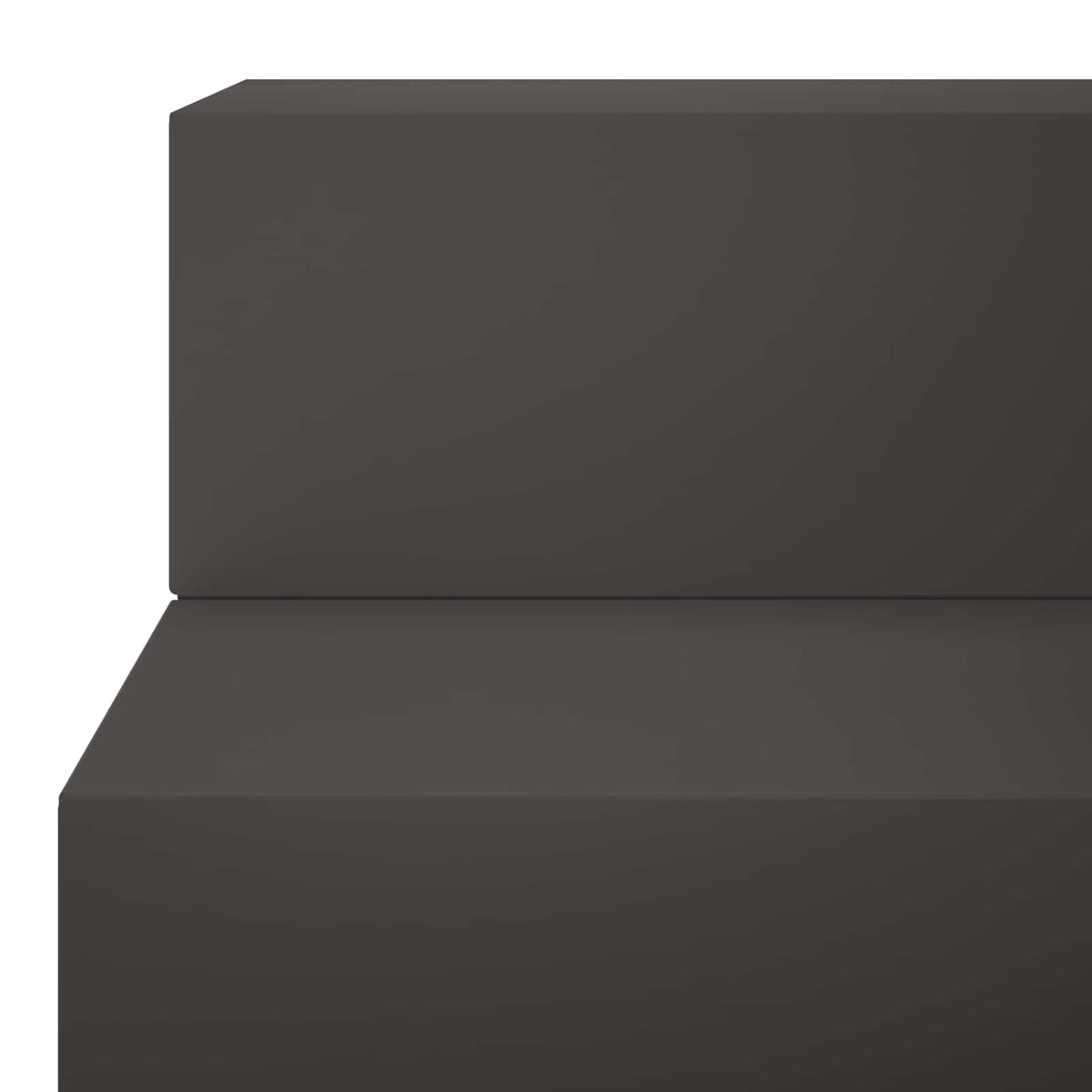 Scala da giardino a 2 gradini 80,5 x 56,5 x 34 cm Acciaio Nero | homemem39