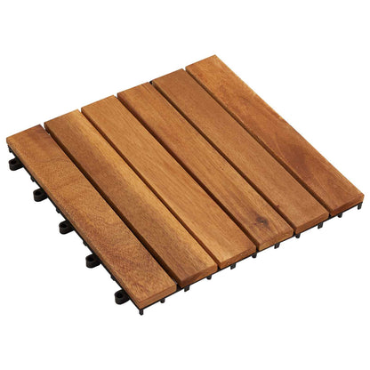 Piastrella per Decking 30 pcs Marrone 30 x 30 cm | homemem39