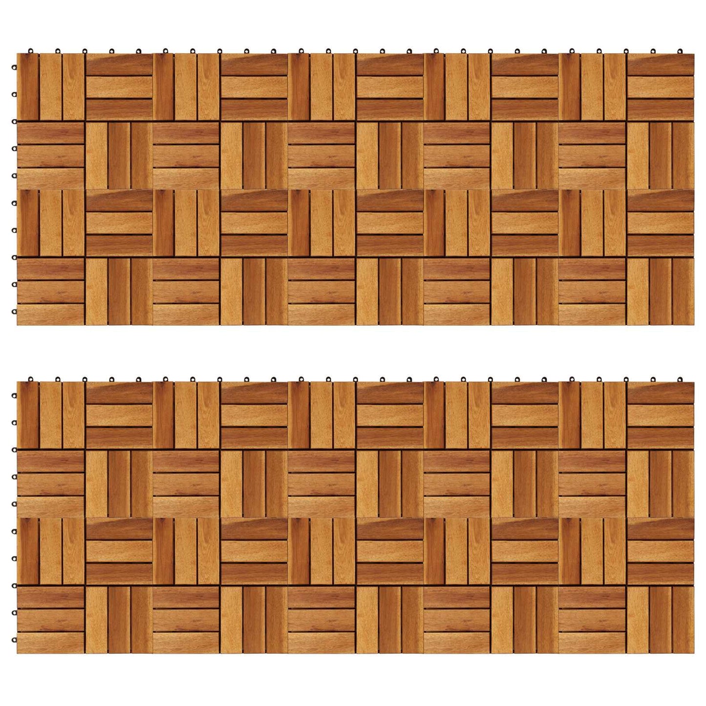 Piastrella per Decking 20 pcs Marrone 30 x 30 cm | homemem39