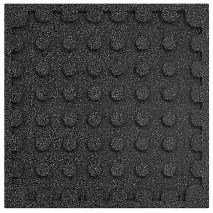 Piastrelle per Protezione dalle Cadute 24 pcs Nero 50 x 50 cm