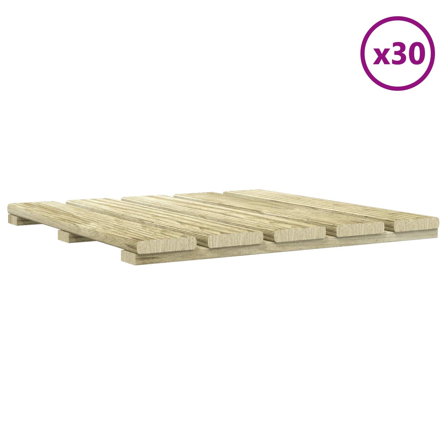 Piastrella per Decking 30 pcs Verde 50 x 50 cm | homemem39