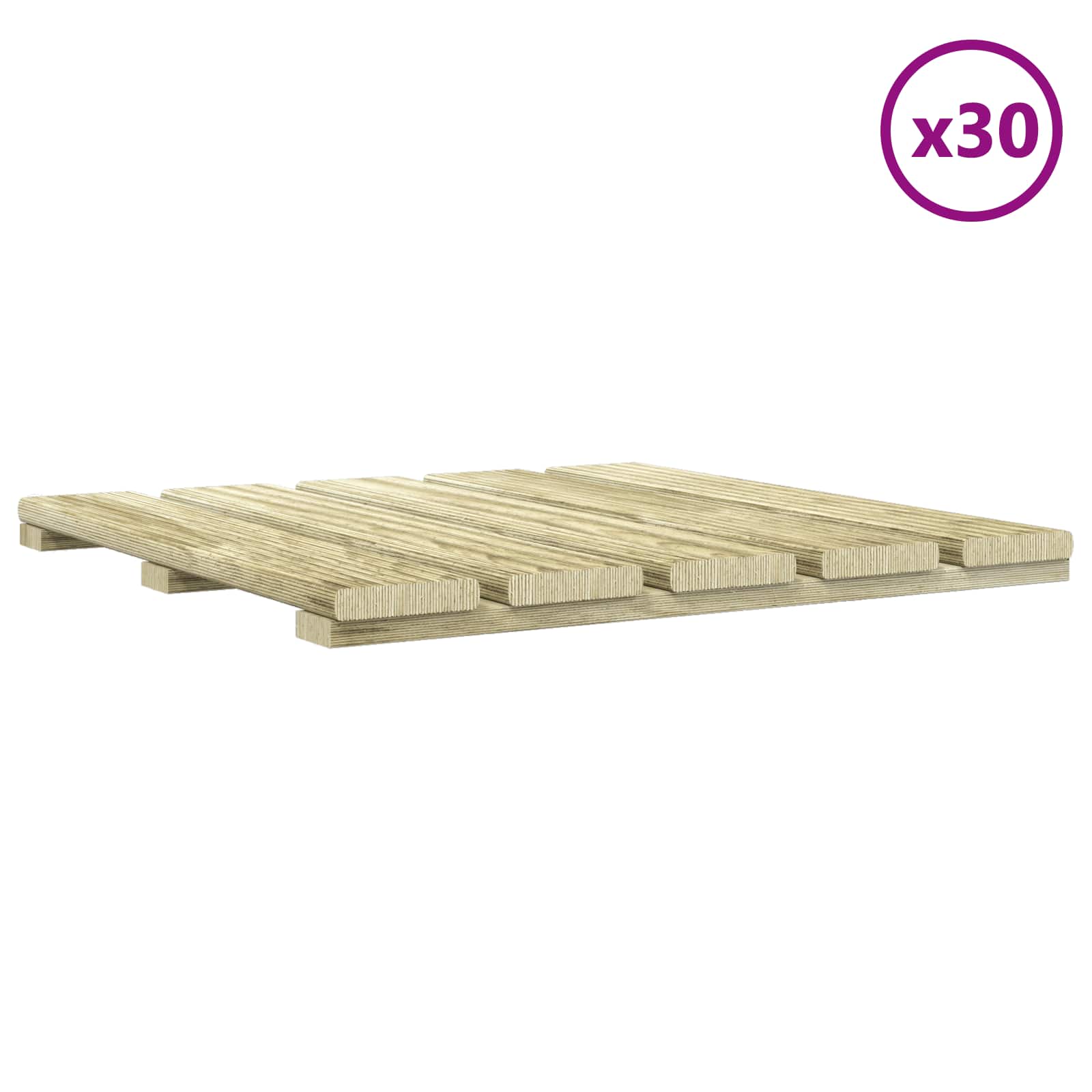Piastrella per Decking 30 pcs Verde 50 x 50 cm | homemem39