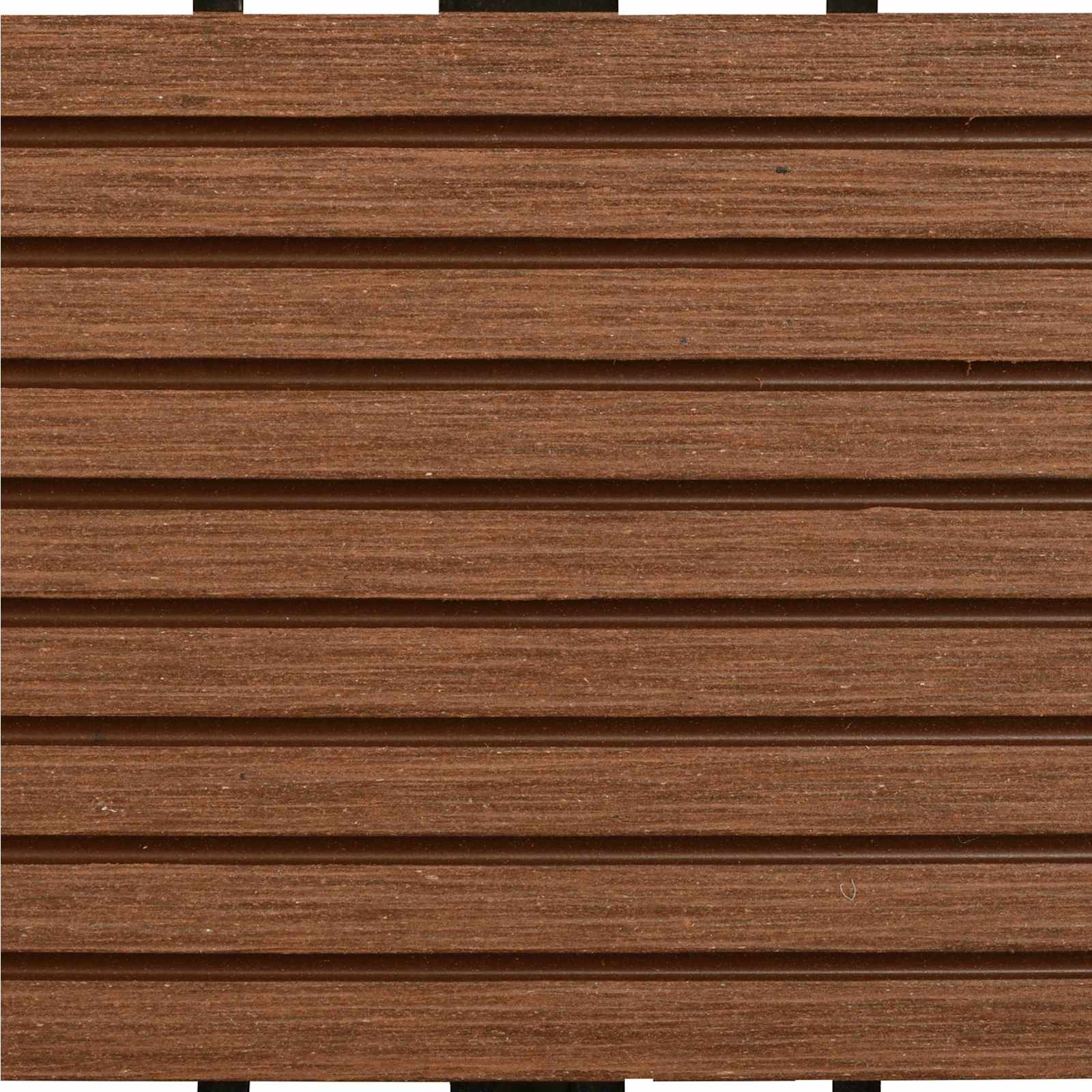 Piastrella per Decking 22 pcs Marrone 30 x 30 cm WPC | homemem39