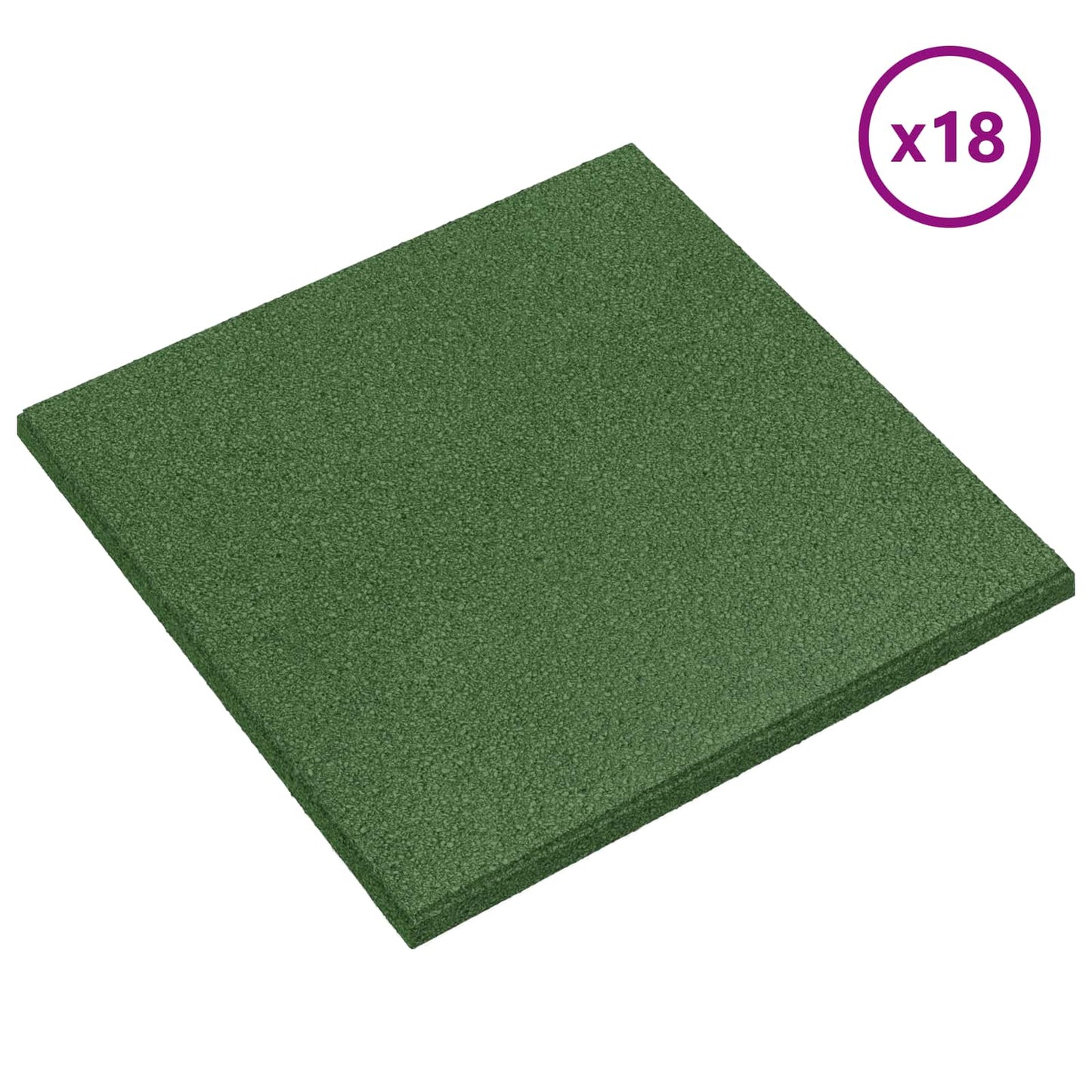 Piastrelle per Protezione dalle Cadute 18 pcs Verde 50 x 50 cm | homemem39