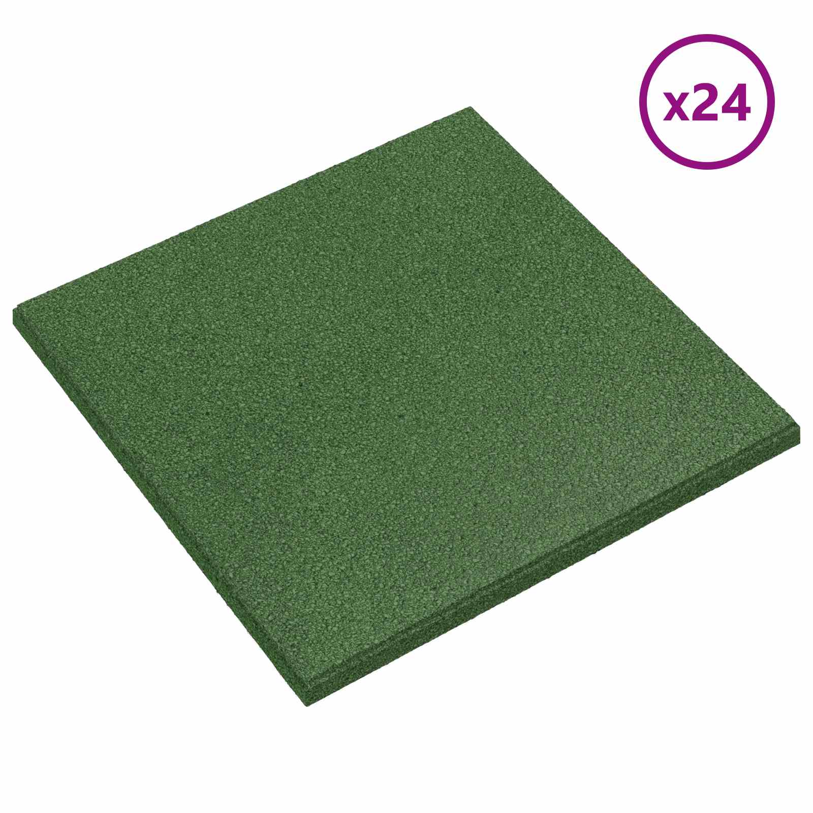 Piastrelle per Protezione dalle Cadute 24 pcs Verde 50 x 50 cm | homemem39