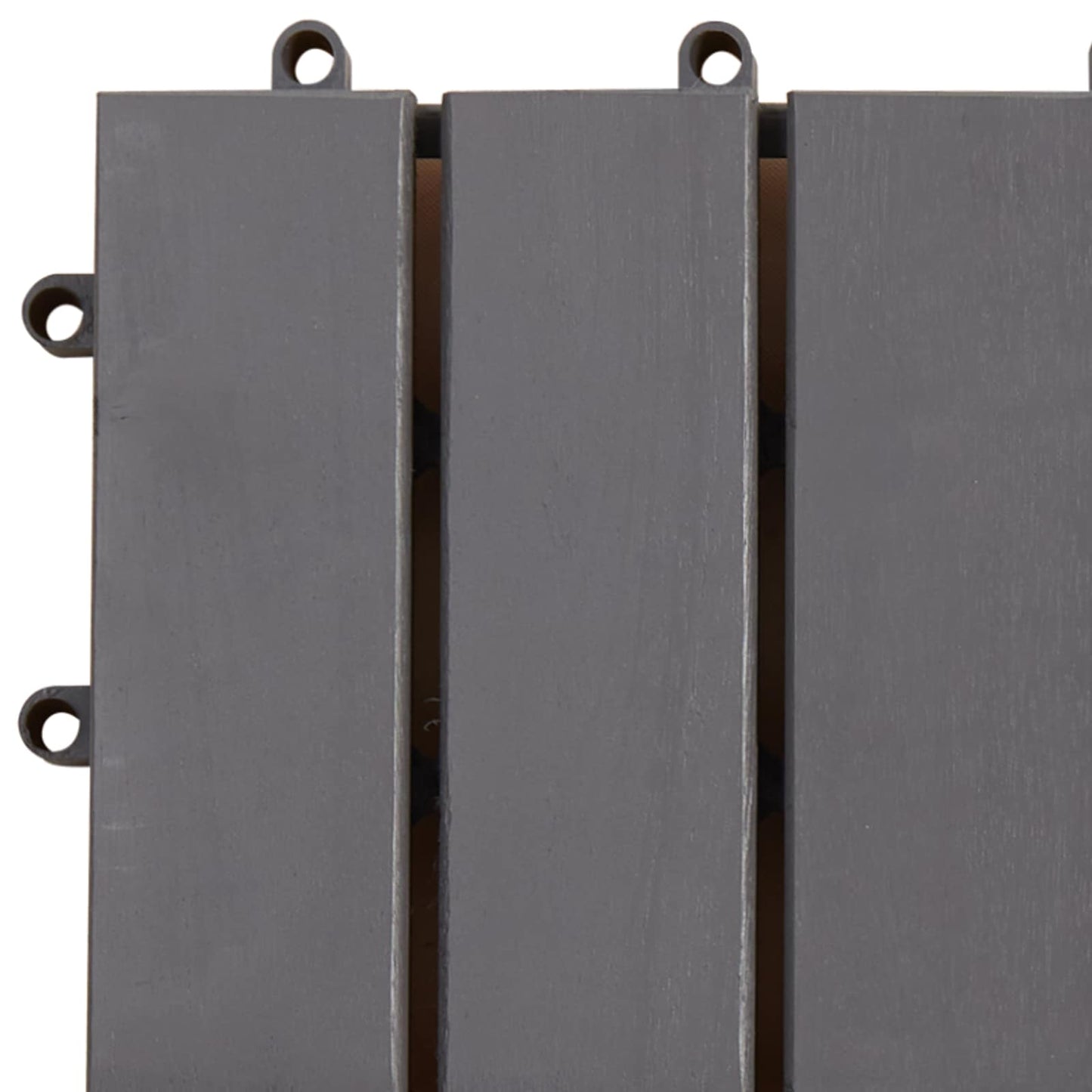 Piastrella per Decking 30 pcs Grigio 30 x 30 cm Legno di Acacia | homemem39