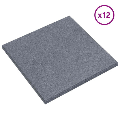 Piastrelle per Protezione dalle Cadute 12 pcs Grigio 50 x 50 cm | homemem39