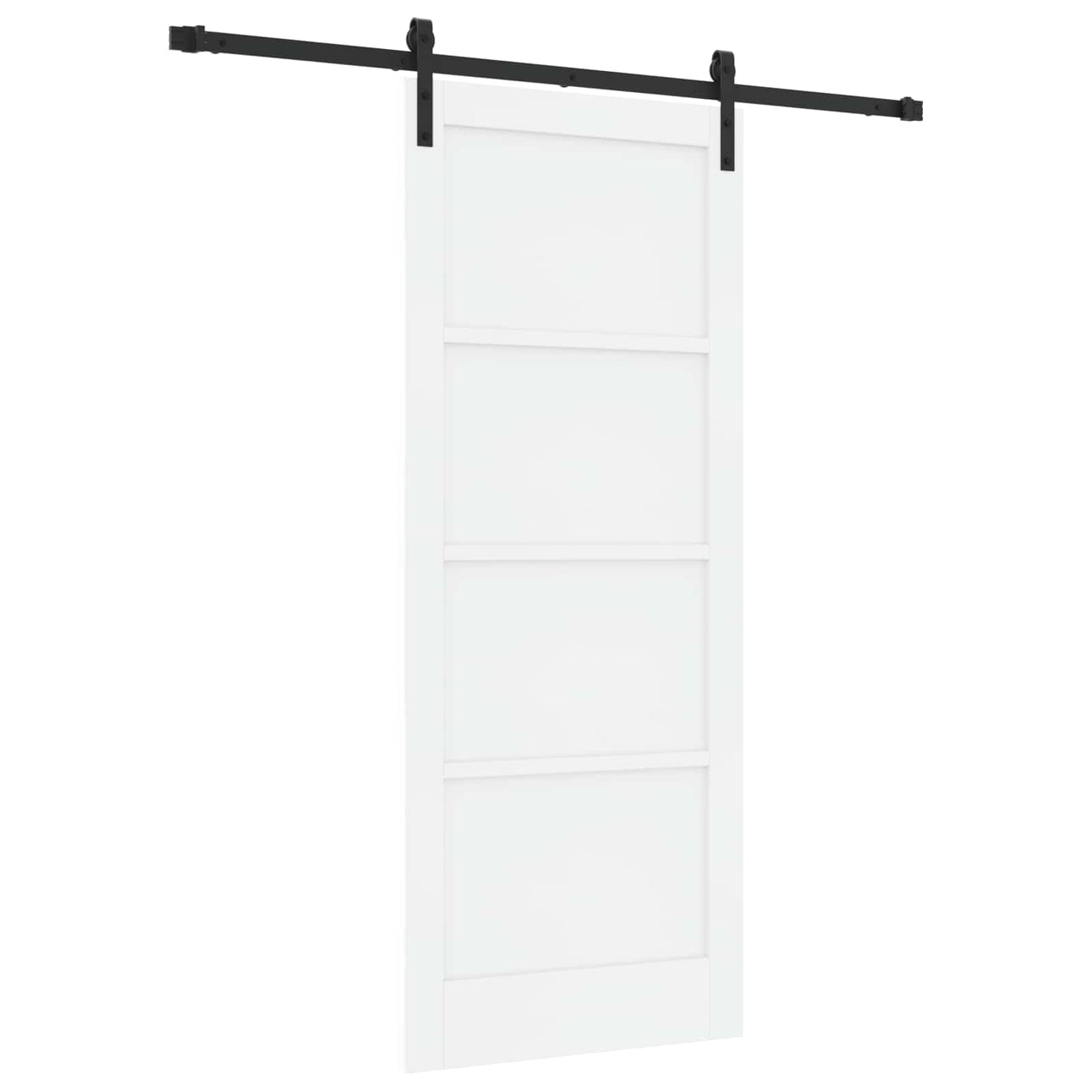 Porta scorrevole Bianco e Nero 83 x 202 cm