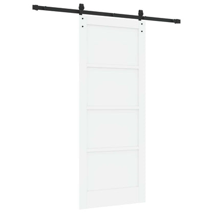 Porta scorrevole Bianco e Nero 83 x 202 cm | homemem39