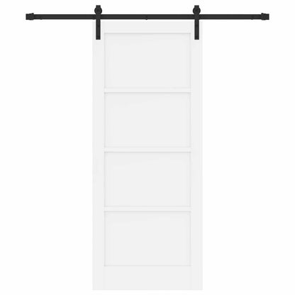 Porta scorrevole Bianco e Nero 83 x 202 cm | homemem39