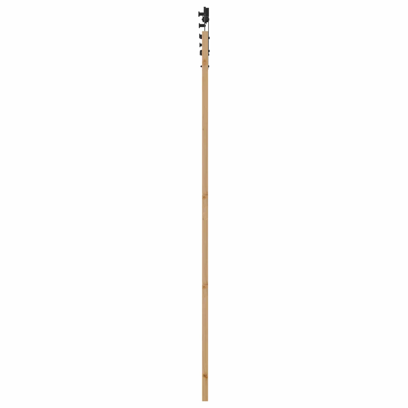Porta scorrevole Naturale e Nero 83 x 232 cm | homemem39