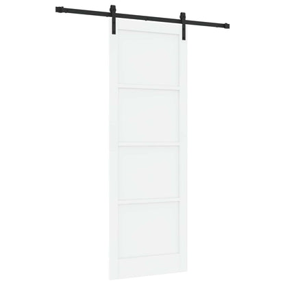 Porta scorrevole Bianco e Nero 83 x 232 cm | homemem39