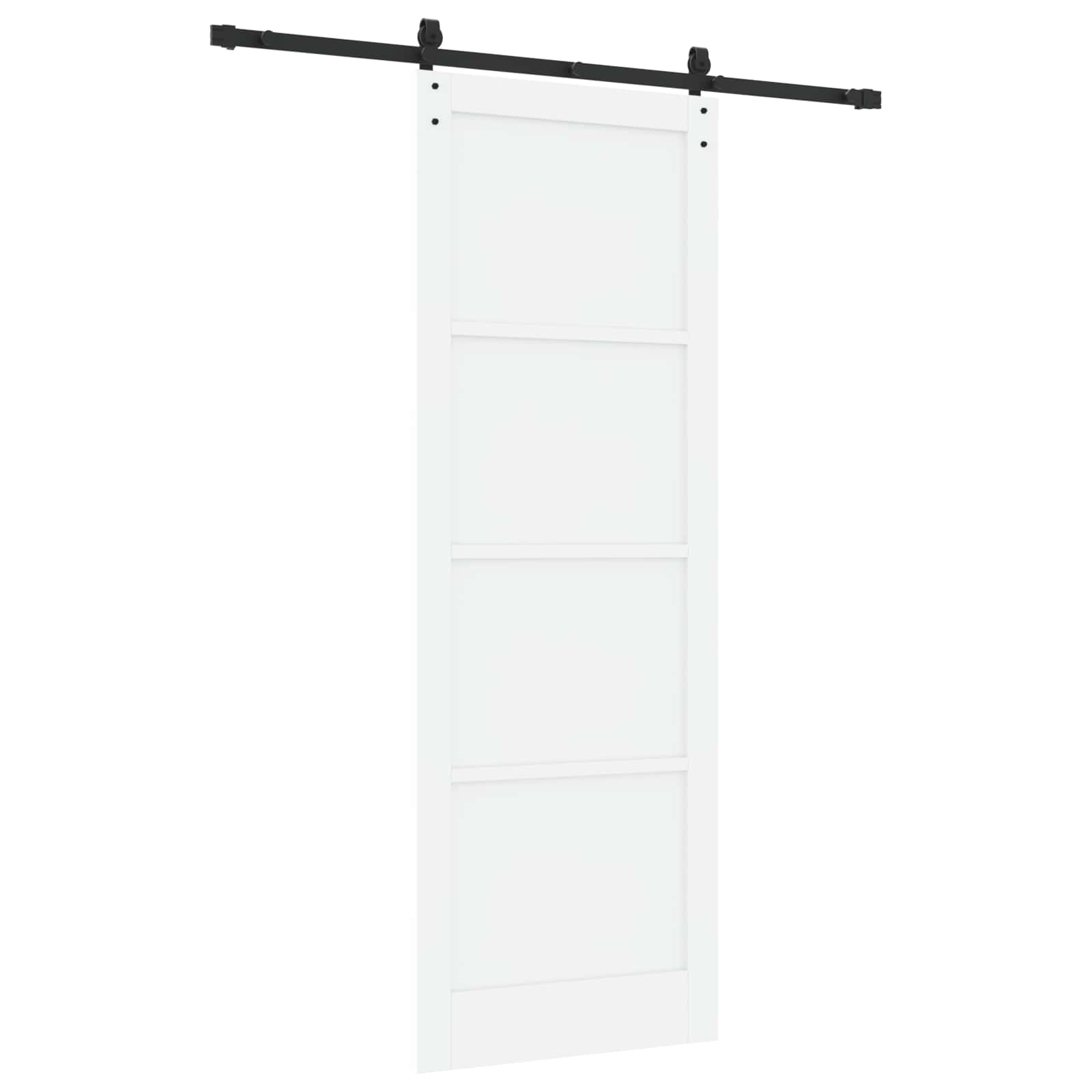 Porta scorrevole Bianco e Nero 83 x 232 cm | homemem39
