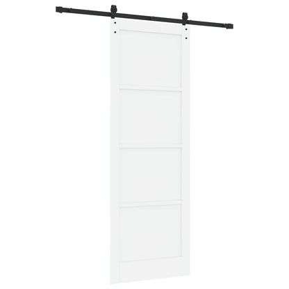 Porta scorrevole Bianco e Nero 83 x 232 cm | homemem39