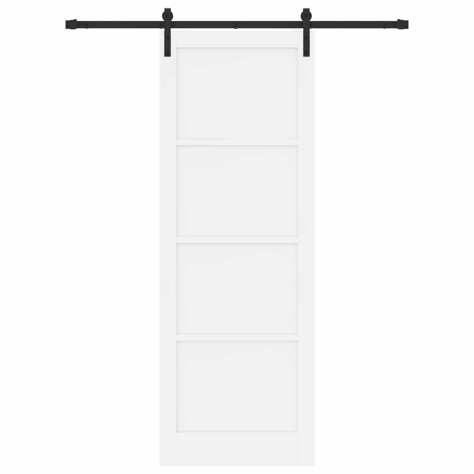 Porta scorrevole Bianco e Nero 83 x 232 cm | homemem39
