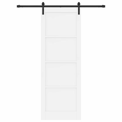 Porta scorrevole Bianco e Nero 83 x 232 cm | homemem39