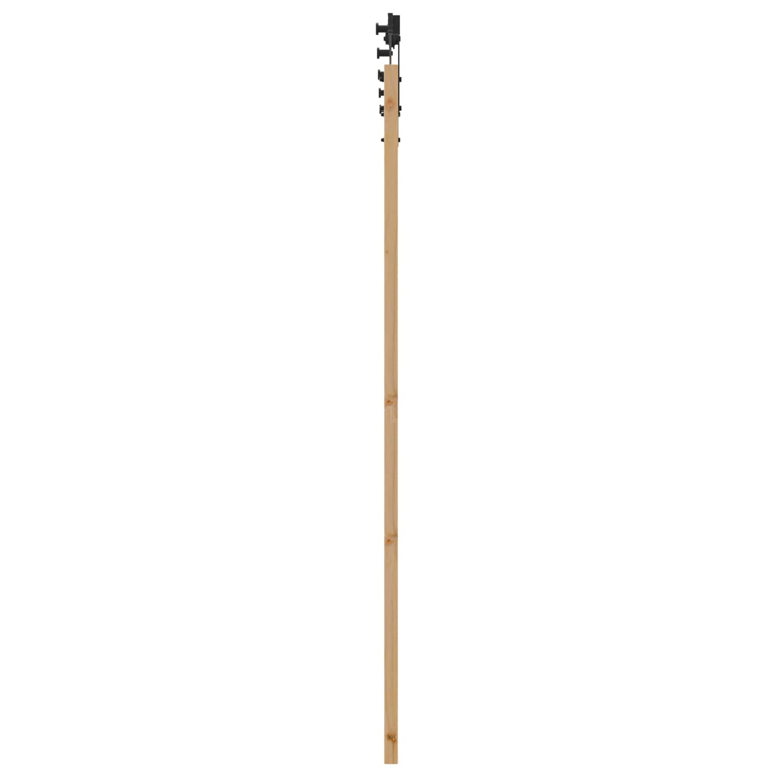 Porta scorrevole Naturale e Nero 86 x 198,5 cm | homemem39