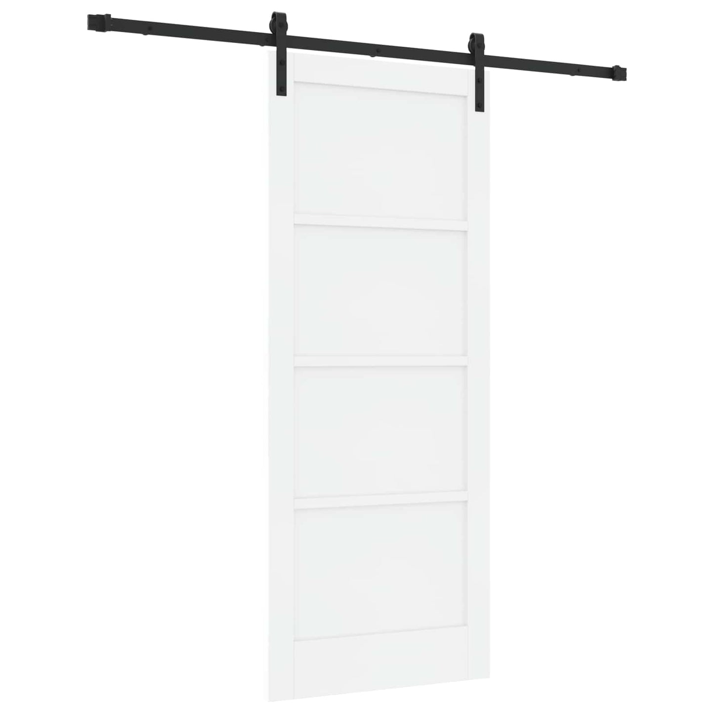 Porta scorrevole Bianco e Nero 83 x 202 cm | homemem39