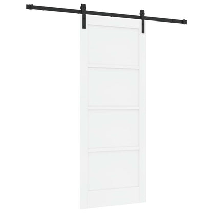 Porta scorrevole Bianco e Nero 83 x 202 cm | homemem39