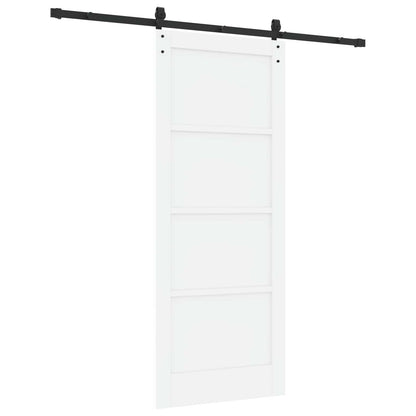 Porta scorrevole Bianco e Nero 83 x 202 cm | homemem39