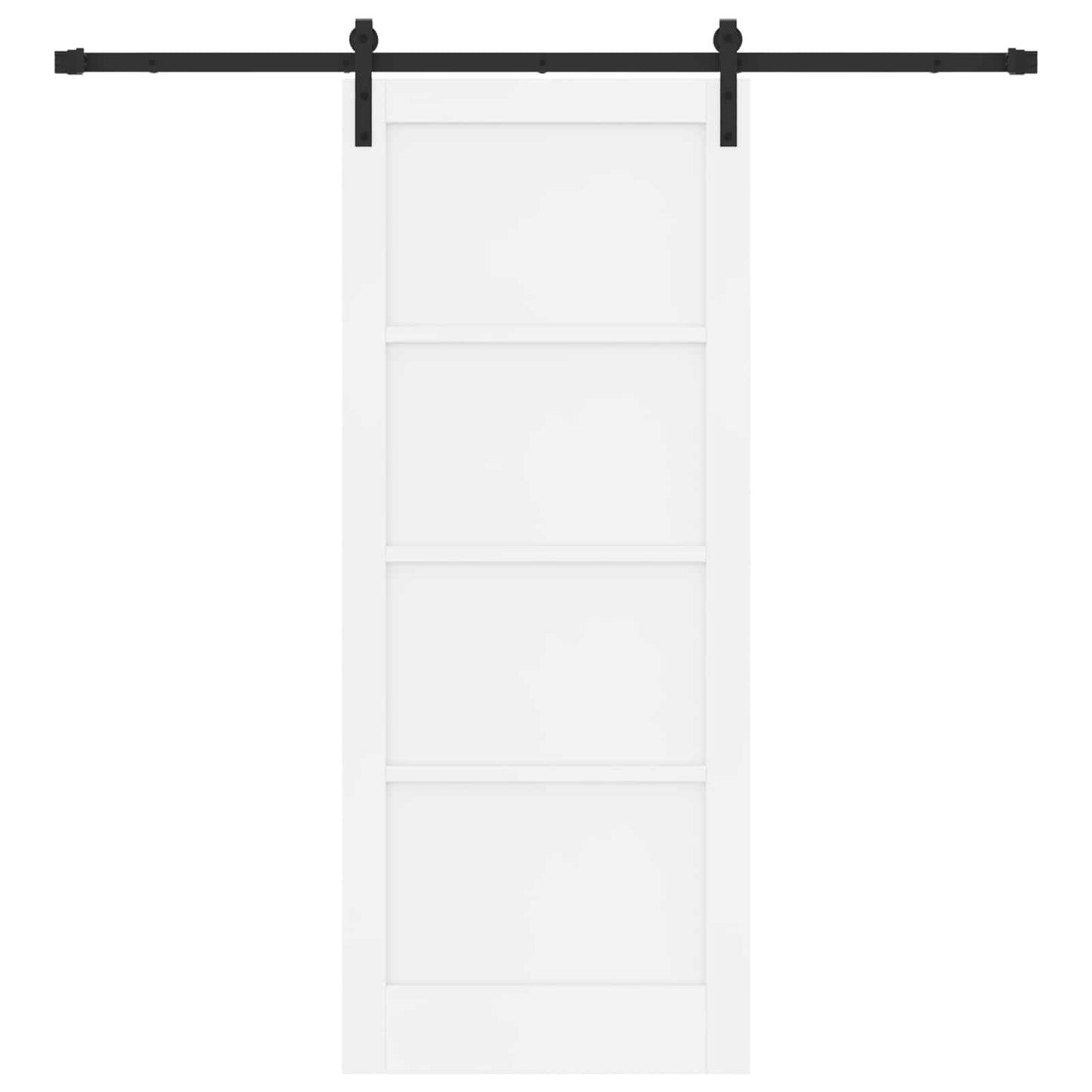 Porta scorrevole Bianco e Nero 83 x 202 cm | homemem39