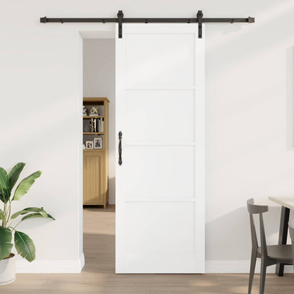 Porta scorrevole Bianco e Nero 83 x 232 cm | homemem39