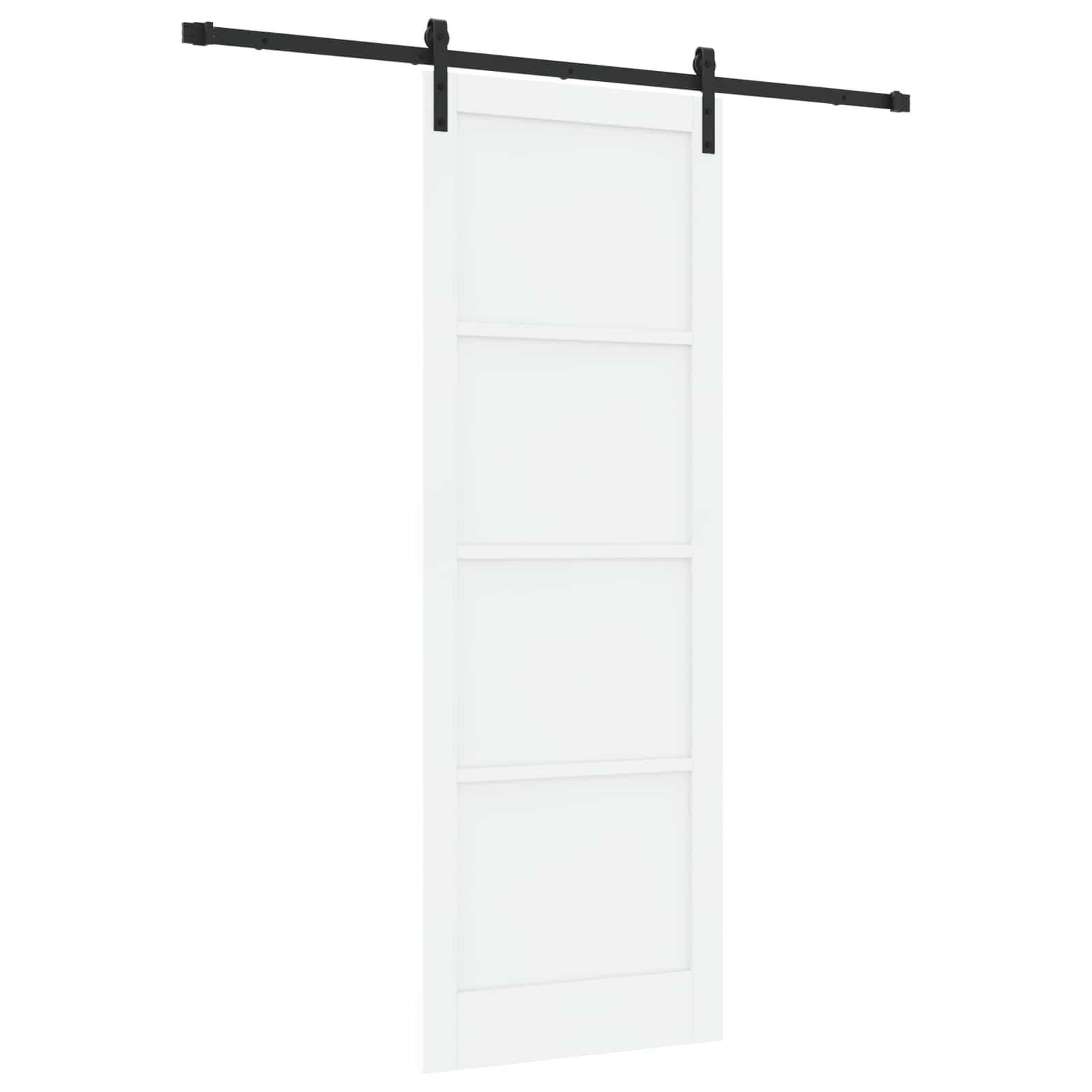 Porta scorrevole Bianco e Nero 83 x 232 cm | homemem39