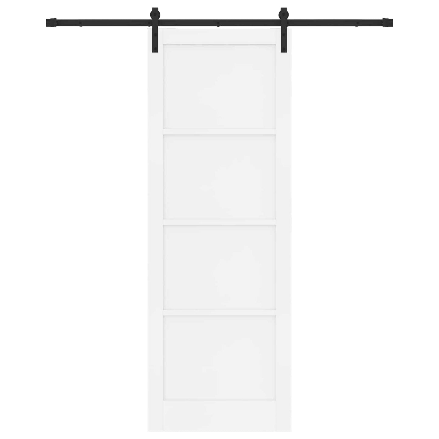 Porta scorrevole Bianco e Nero 83 x 232 cm | homemem39