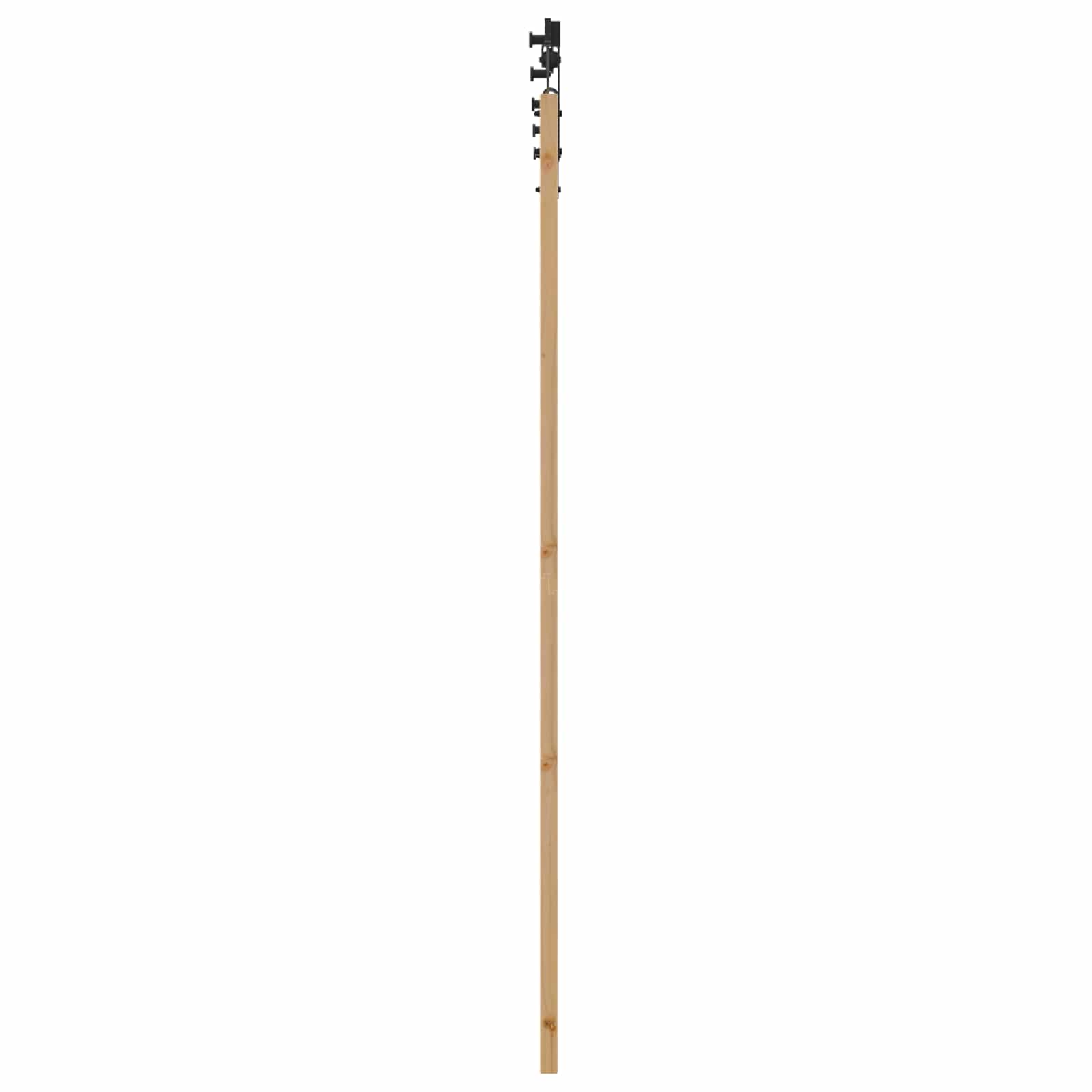 Porta scorrevole Naturale e Nero 86 x 211 cm | homemem39
