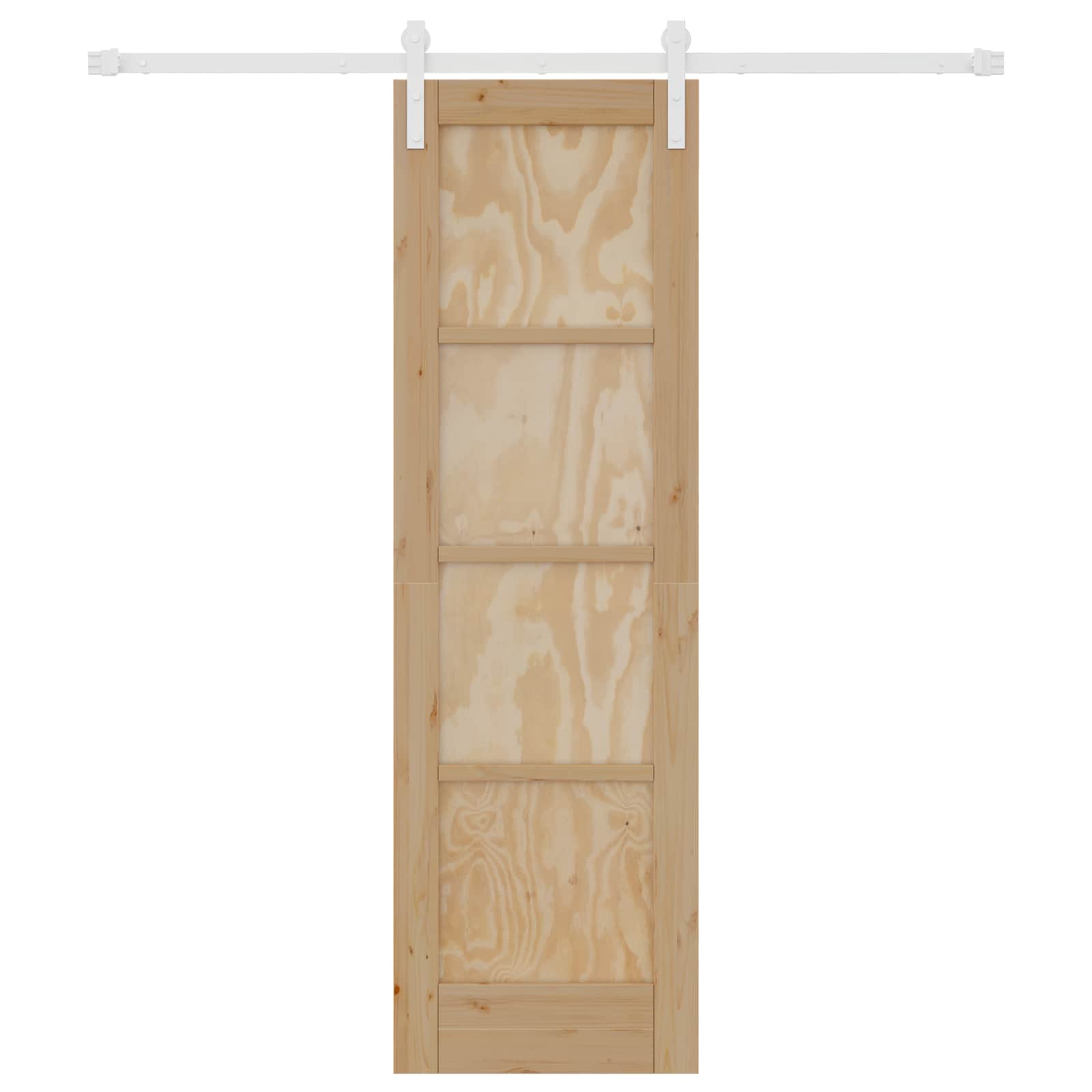 Porta scorrevole Naturale e Bianco 61 x 198,5 cm | homemem39