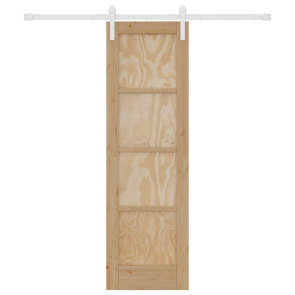 Porta scorrevole Naturale e Bianco 61 x 198,5 cm | homemem39