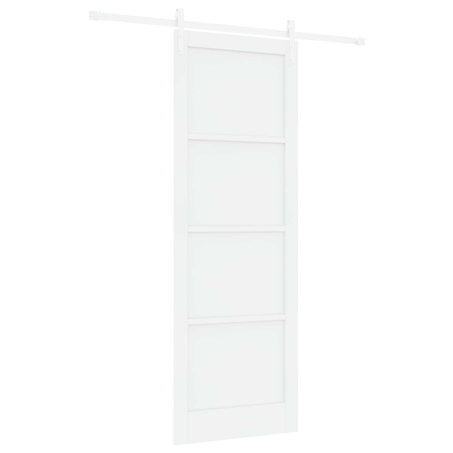 Porta scorrevole Bianco 83 x 232 cm Legno Massello di Pino | homemem39