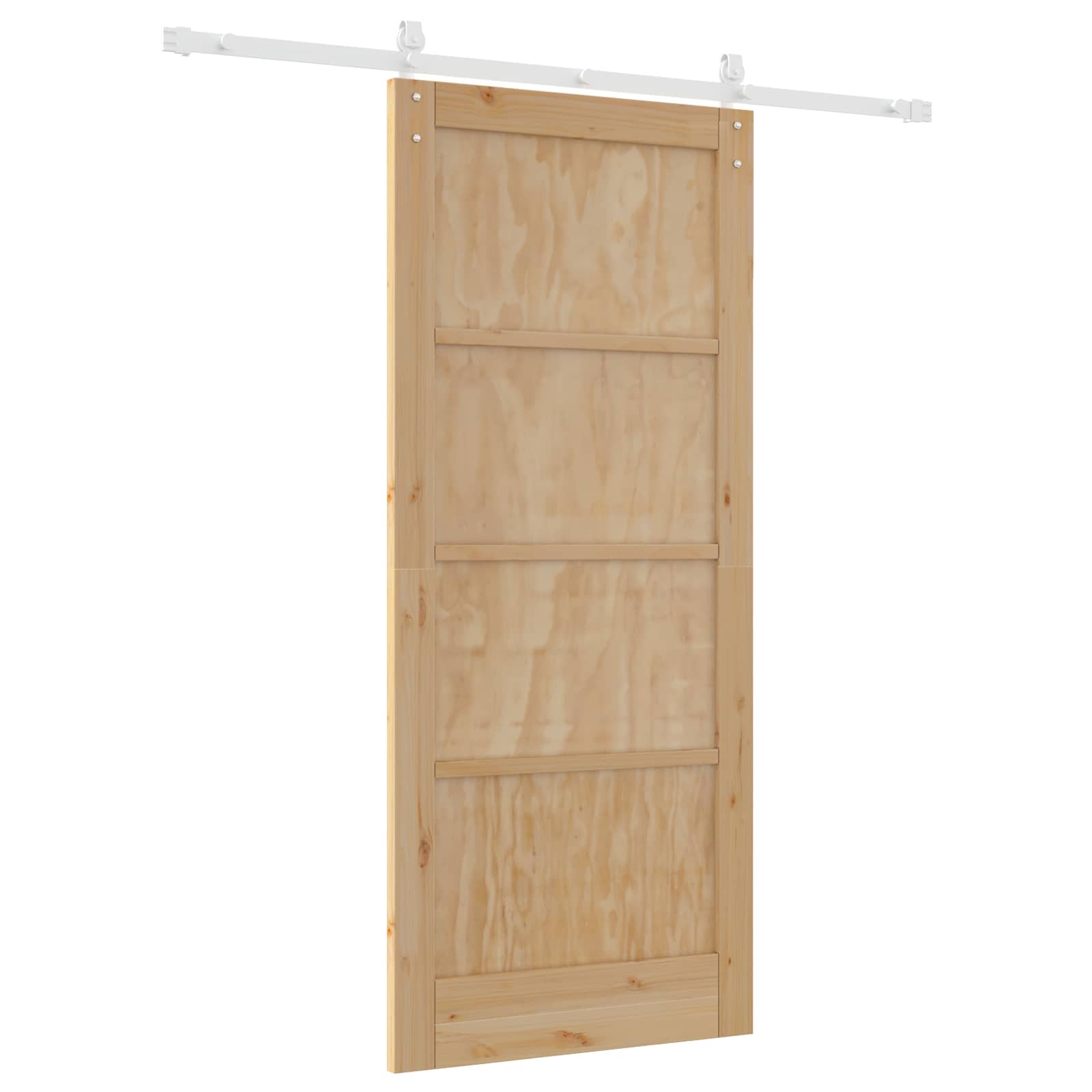 Porta scorrevole Naturale e Bianco 86 x 198,5 cm | homemem39