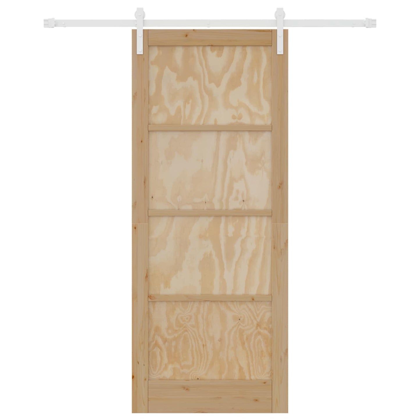 Porta scorrevole Naturale e Bianco 86 x 211 cm | homemem39