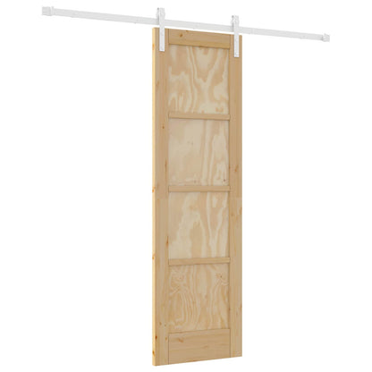 Porta scorrevole Naturale e Bianco 61 x 198,5 cm | homemem39