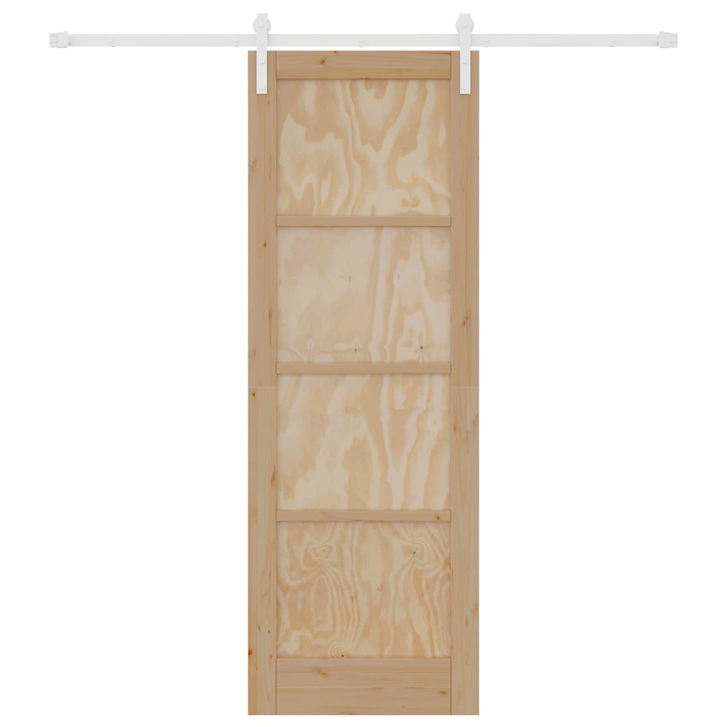 Porta scorrevole Naturale e Bianco 73,5 x 211 cm | homemem39