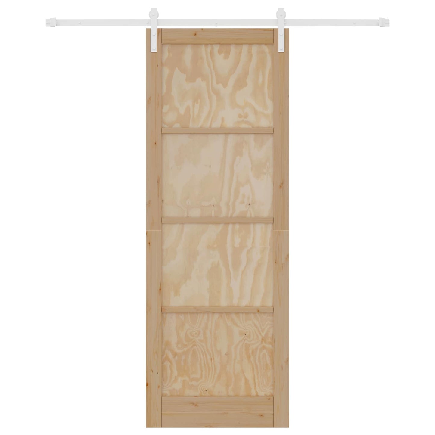 Porta scorrevole Naturale e Bianco 83 x 232 cm | homemem39