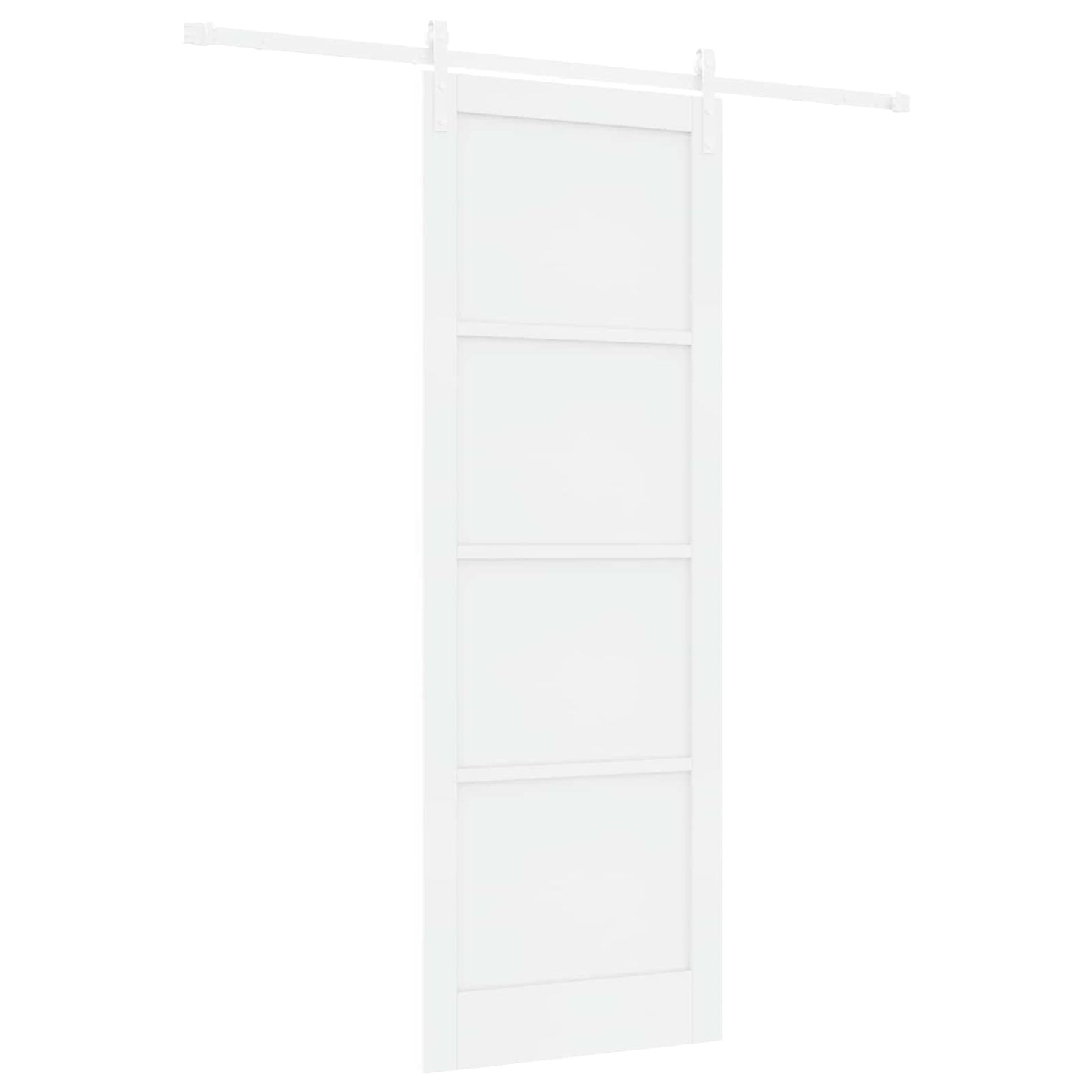 Porta scorrevole Bianco 83 x 232 cm Legno Massello di Pino | homemem39